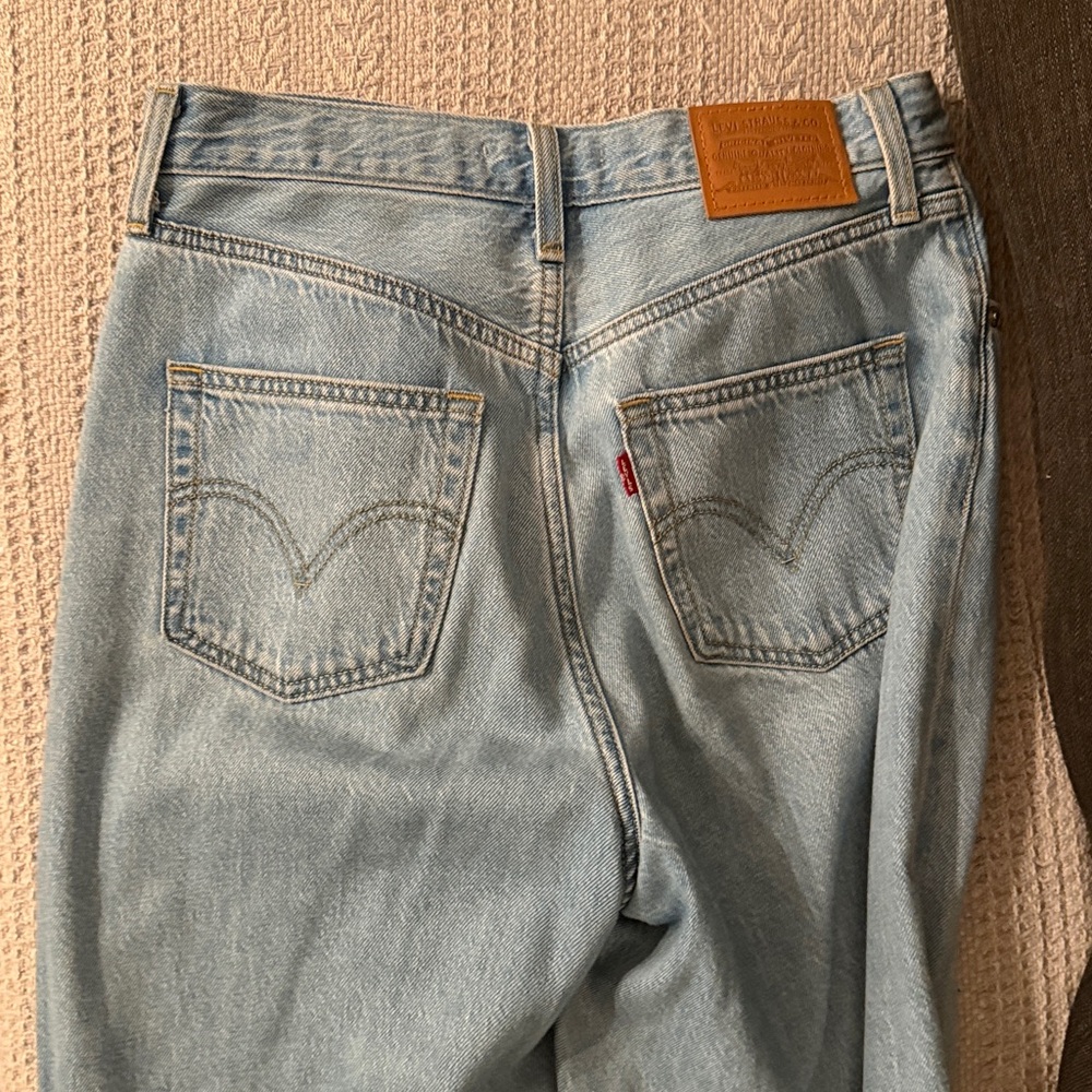 Levi's Premium High Loose Taper Light Blue Jeans